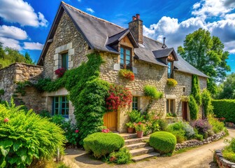 French Countryside House, Meung-sur-Loire, August 2024, Summer Scenic