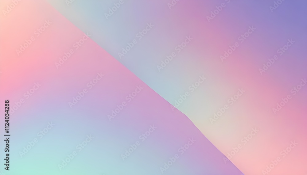 Leinwandbilder Minimalist abstract gradient background with soft pastel tones blending seamlessly, ideal for modern presentations