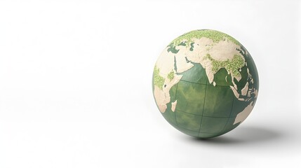 Globe Representation of Earth with Natural Elements