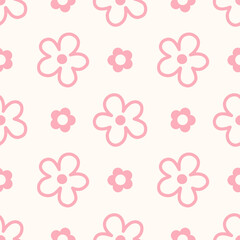 Seamless pattern design with geometric and abstract. seamless pattern flower, dot, shapes, circle, square. star design for fabric, cotton, wallpaper, satin, carpet.	