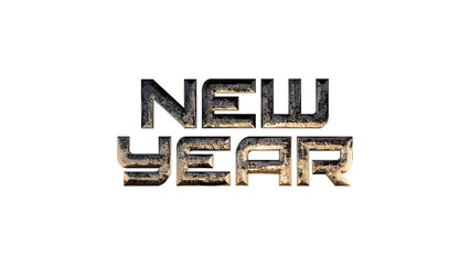 Happy New Year. Lettering text effect for Happy New Year