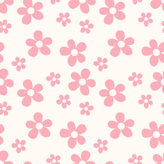 Seamless pattern design with geometric and abstract. seamless pattern flower, dot, shapes, circle, square. star design for fabric, cotton, wallpaper, satin, carpet.	