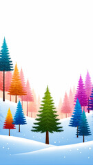 Naklejka premium christmas tree on a white background