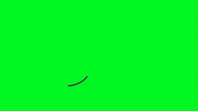 St Patrick's Shamrock Leaf Icon Animation On Green Screen. Ready for chroma key. 4k Animation