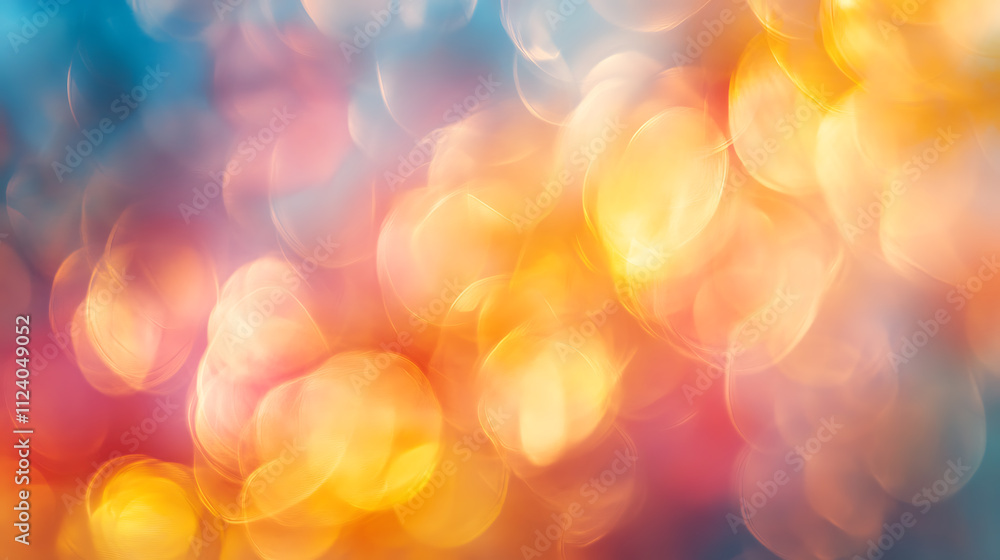 Poster bokeh effect colors abstract background graphic design vibrant environment close-up view artistic co