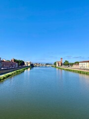 Obraz premium view of the river in Italy 