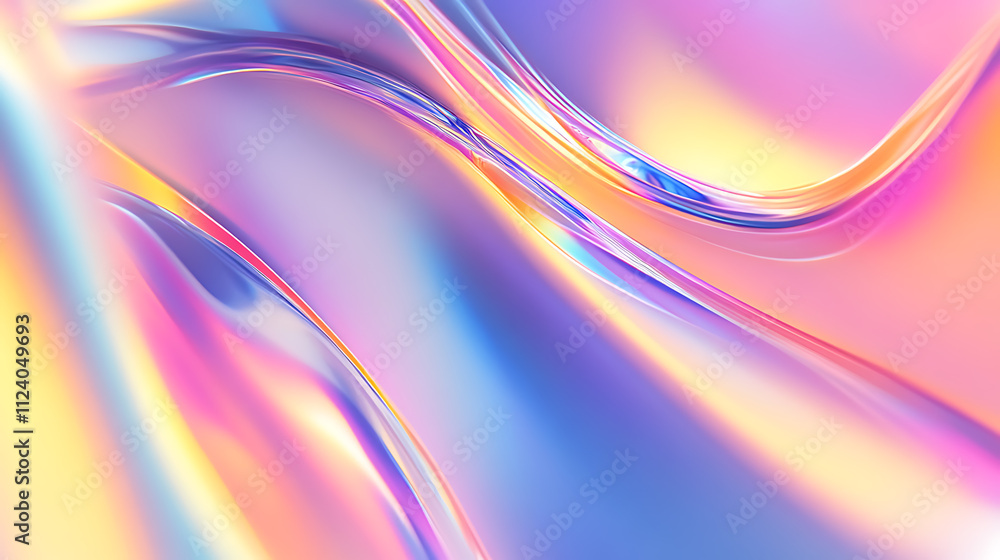 Poster dynamic bokeh waves abstract art colorful background creative environment close-up viewpoint contemp