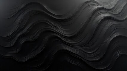 Obraz premium Monochrome glitch textures. Seamless wavy lines flowing across a textured black canvas creating a rich abstract effect. No noise, high resolution 4k UHD.