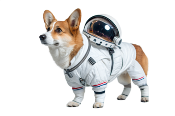Corgi Astronaut. PNG.