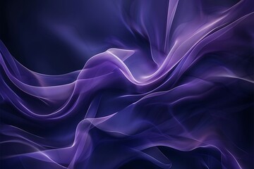 Obraz premium Abstract Purple Waves Flowing Design