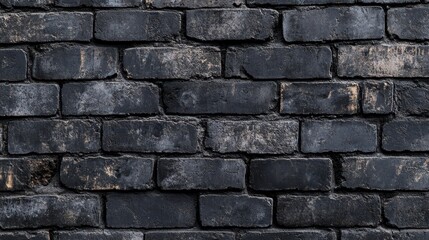 Obraz premium Dark, textured brick wall background. Ideal for grunge, urban, or industrial design projects.