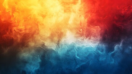 Fototapeta premium Abstract Swirling Colorscape Red Orange Yellow Blue