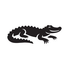 Fototapeta premium crocodile isolated on white background