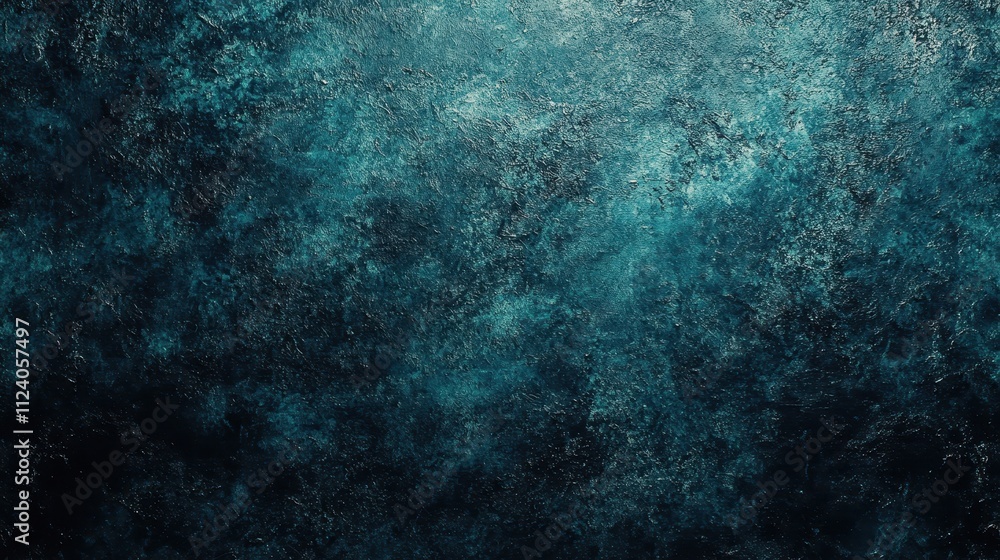 Poster dark teal textured background; grunge style. ideal for adding depth and moody atmosphere to designs;