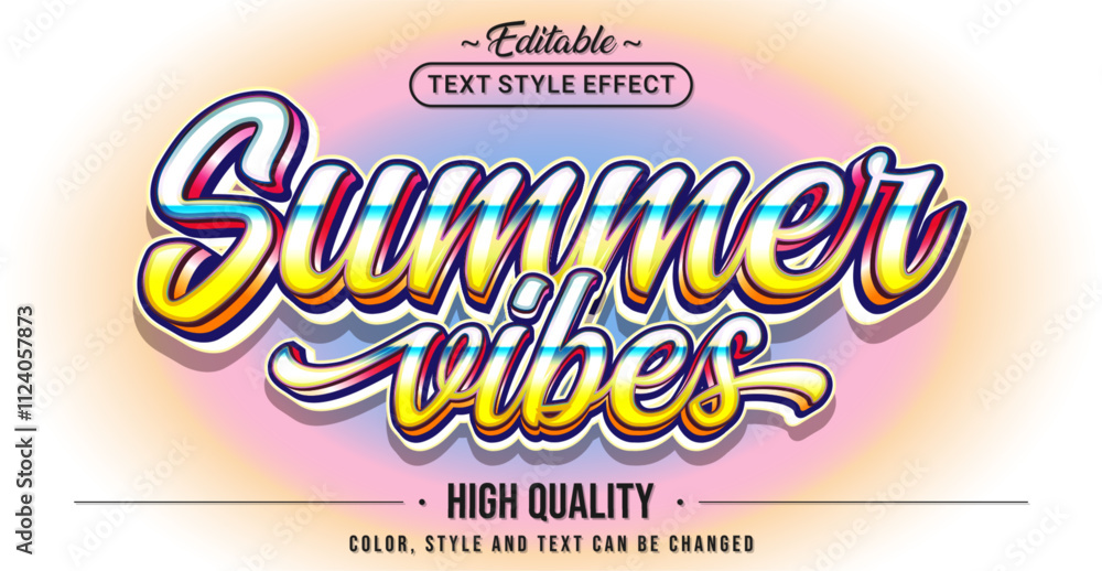 Poster Editable text style effect - Fresh Orange text style theme.