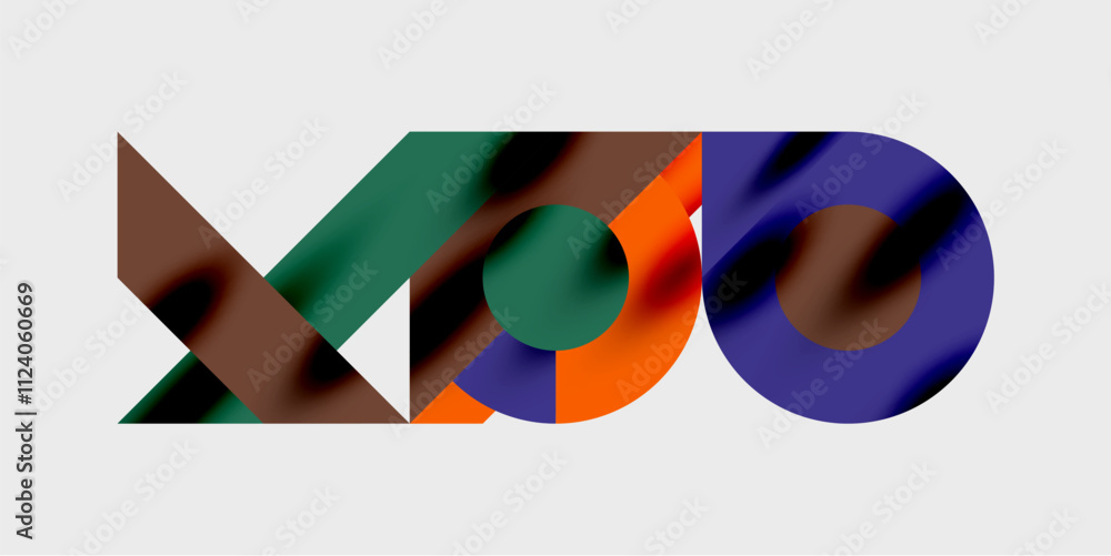 Poster vibrant abstract background circles with smooth gradients, creating a dynamic and modern design. ide