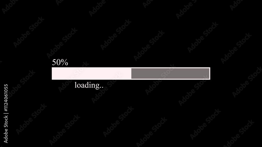Aufkleber loading icon animation on a white color on a black background.