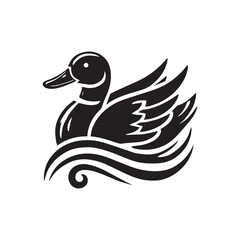 duck with reflection