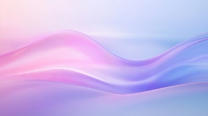 Obraz premium Delicate pastel gradient background blending soft purple, pink, and blue tones with gently defocused, flowing lines