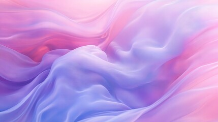 Obraz premium Delicate pastel gradient background blending soft purple, pink, and blue tones with gently defocused, flowing lines