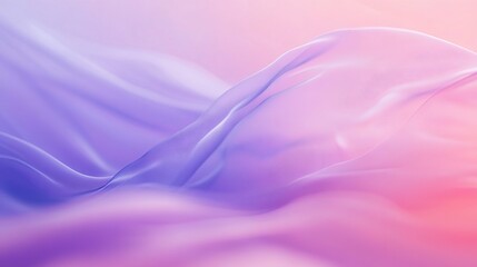 Obraz premium Delicate pastel gradient background blending soft purple, pink, and blue tones with gently defocused, flowing lines