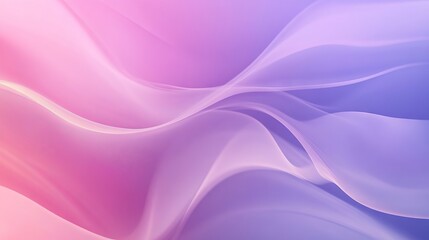 Obraz premium Delicate pastel gradient background blending soft purple, pink, and blue tones with gently defocused, flowing lines