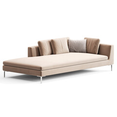 Fototapeta premium Modern and Stylish Sofa for Home and living rooms - Perfect for Contemporary Interiors - transparent furniture 3d render model architectural visualization