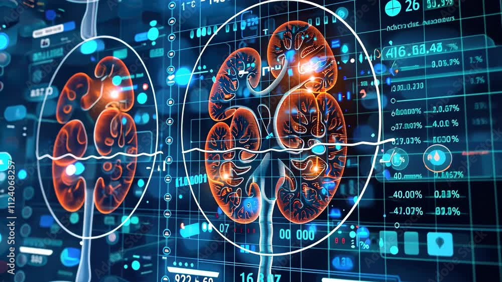 Poster digital brain scan technology data visualization and analysis insights