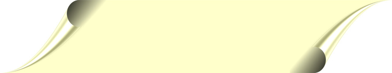 Fototapeta premium Pale Yellow Color Roll Effect Ribbon Graphic Design