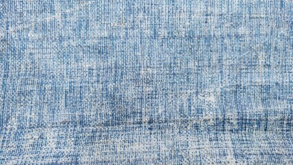old canvas blue background texture. old blue texture of plastic surface. Tarpaulin, crumpled blue...