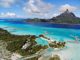 Fototapeta premium Bora Bora, French Polynesia, the Crown of Islands