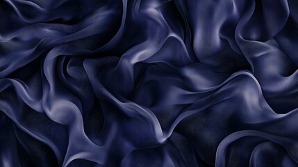 Fototapeta premium Deep Blue Draped Fabric Abstract Texture