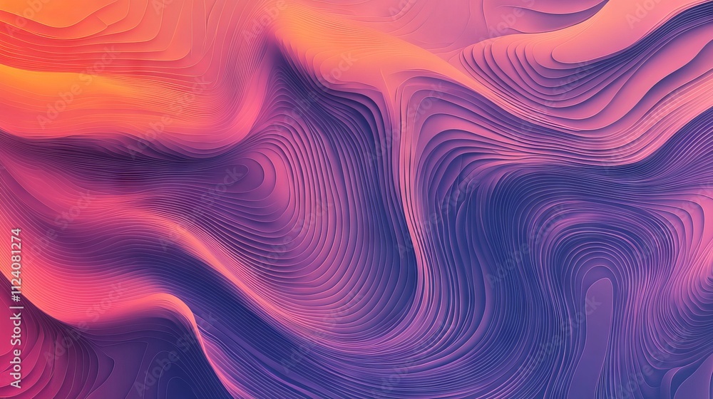 Aufkleber trendy grainy gradient background with soft pastel color transitions and open space for text, a vers