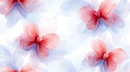 Obraz premium Soft color palette floral pattern design elegant nature-inspired digital art aesthetic