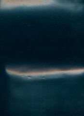 Old film overlay. Dust scratches texture. Distressed foil. Orange color flare uneven defect stain used aged effect filter dark black illustration art abstract background.