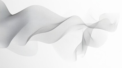Fototapeta premium A white background with soft, design features an elegant gradient that transitions from light to dark gray at the edges
