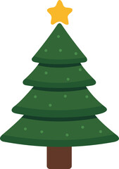 Christmas Tree With Star icon
