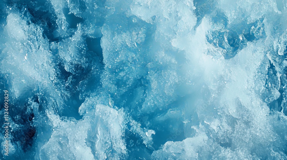 Poster intricate icy surface background featuring frosty crystalline patterns and subtle shimmering texture