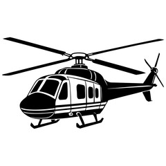 helicopter illustration vector art
