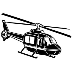 helicopter illustration vector art