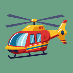 helicopter illustration vector art