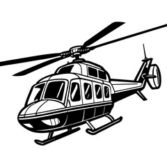 helicopter illustration vector art
