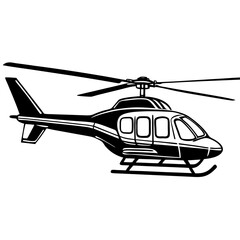 helicopter illustration vector art