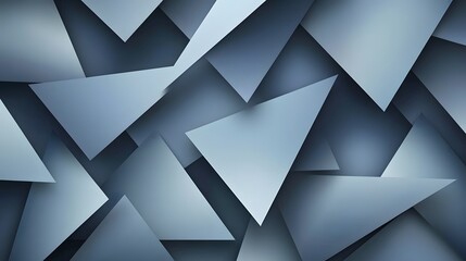 Abstract Blue Triangular Geometric Pattern Design