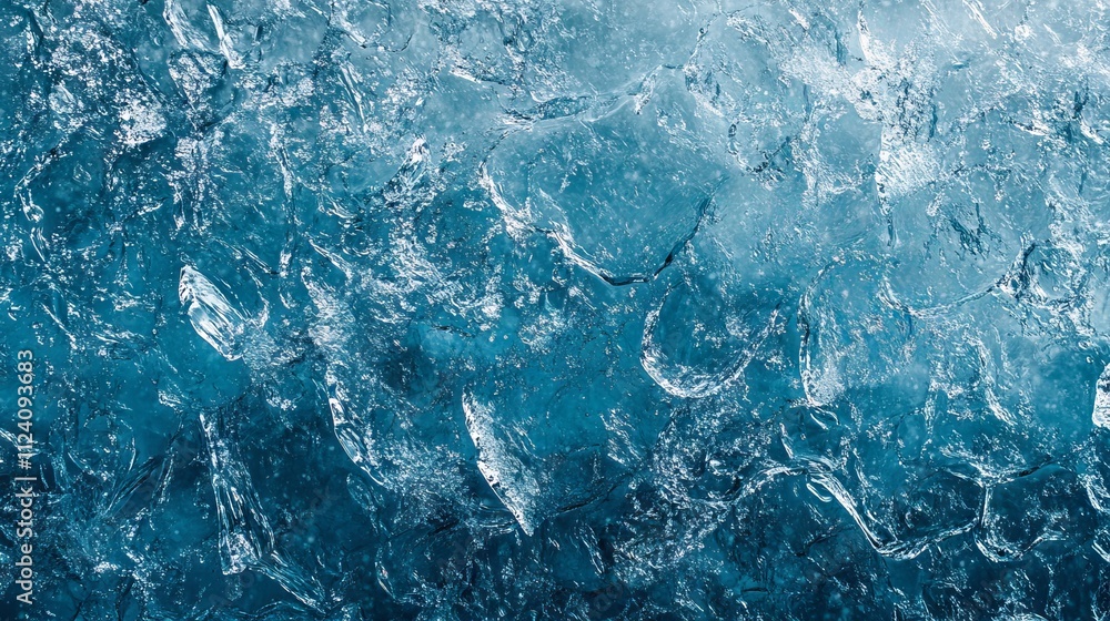 Poster intricate icy surface background featuring frosty crystalline patterns and subtle shimmering texture