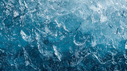 Obraz premium Intricate icy surface background featuring frosty crystalline patterns and subtle shimmering textures
