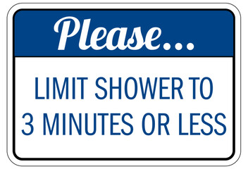 Obraz premium Shower room sign