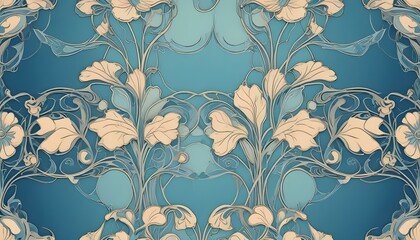 Clear Plain Shiny Warm Soft Vintage Bokeh Cloudy Wave Like Geometric Blue Background or Texture