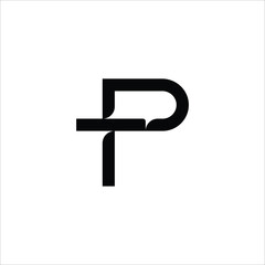 Letter P Cross Logo