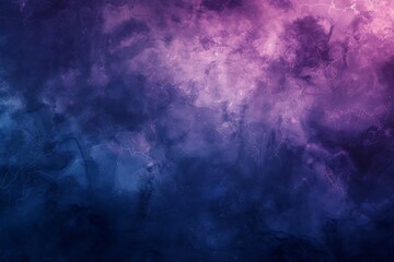 Abstract Purple And Blue Ink Wash Painting